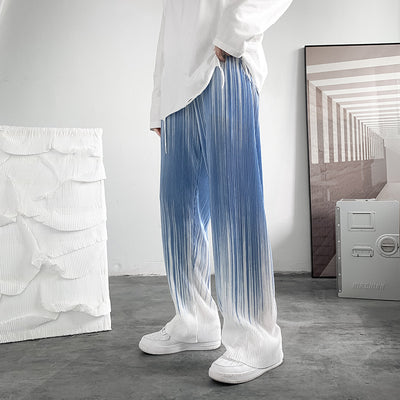 Pantalones Hombre Corte Relajado con Rayas Degradadas - Image 2