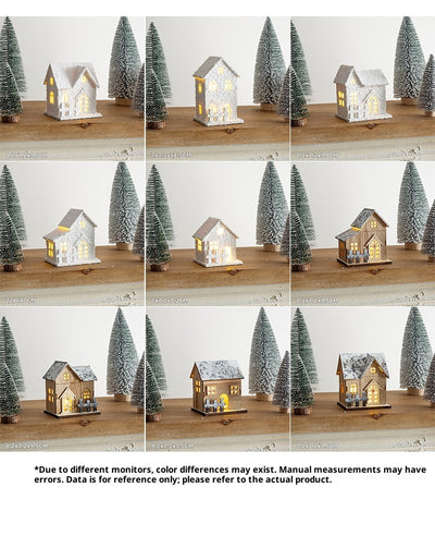 Adorno Navideño Cabaña Luminosa con Paisaje en Miniatura - Image 13