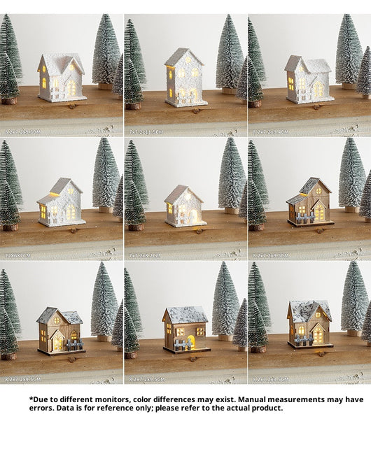Adorno Navideño Cabaña Luminosa con Paisaje en Miniatura - Image 13