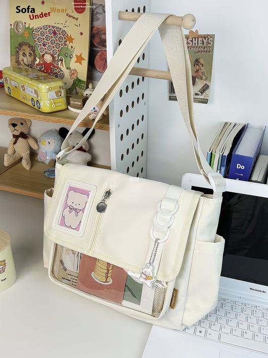 Bolsa Crossbody de Lona Impermeable Ligera Multiuso Casual - Image 13