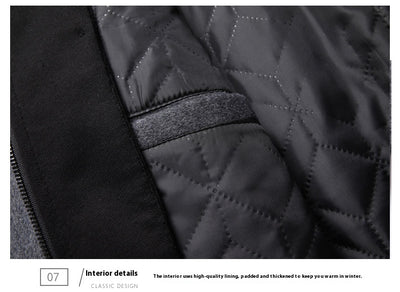 Abrigo de Lana Casual para Hombre con Gorro Desmontable - Image 30