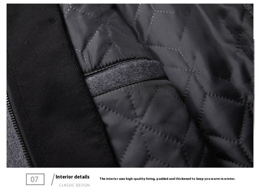 Abrigo de Lana Casual para Hombre con Gorro Desmontable - Image 30
