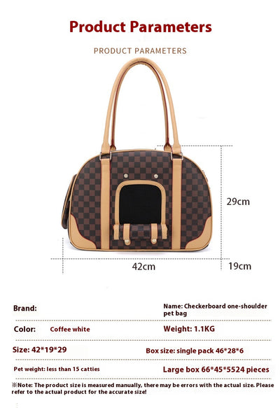 Bolso de Gran Capacidad con Patrón Cuadriculado y Diseño Transpirable - Image 8