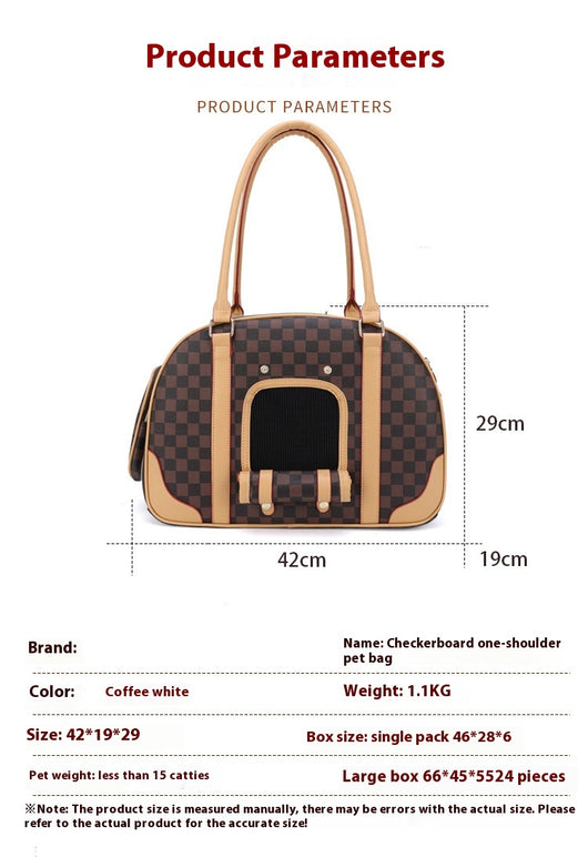Bolso de Gran Capacidad con Patrón Cuadriculado y Diseño Transpirable - Image 8