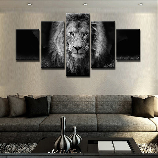 Cuadro León Blanco y Negro - Arte Moderno - Image 11