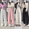 Pantalones Harem Tejidos Cómodos Estilo Coreano para Mujer