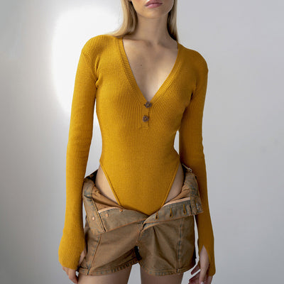 Playera Larga Sin Dedos Cuello V - Diseño Hot Girl Algodón Premium - Image 12