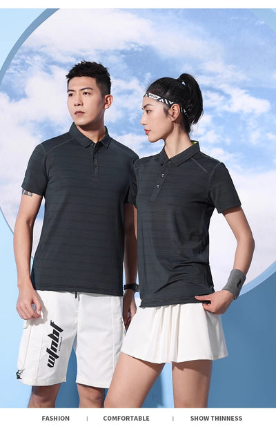 Polo Deportivo de Seda Cristal con Solapa - Secado Rápido para Actividades al Aire Libre - Image 21