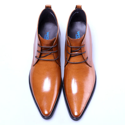 Zapatos Formales de Cuero con Punta Afilada - Estilo Británico Premium - Image 8