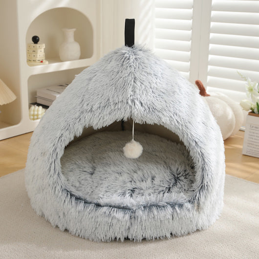Cama Térmica Acogedora para Gatos - Nido Peluche Invierno - Image 2