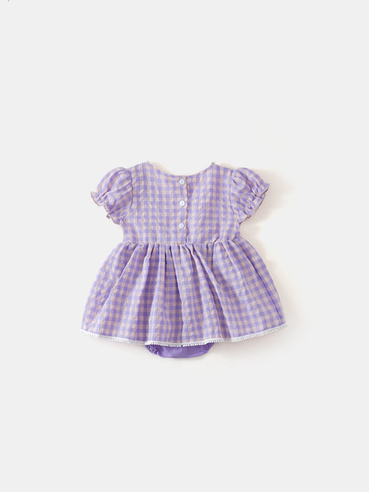 Vestido de Verano Princesa Bebé a Cuadros - Image 10