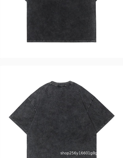 Playera Acolchada Retro Hip Hop Casual Manga Corta para Hombre - Image 19