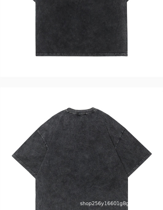 Playera Acolchada Retro Hip Hop Casual Manga Corta para Hombre - Image 19