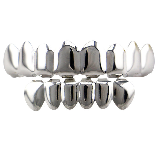 Frenos Dentales Hip Hop Chapados en Oro 18K para Hombre y Mujer - Image 9