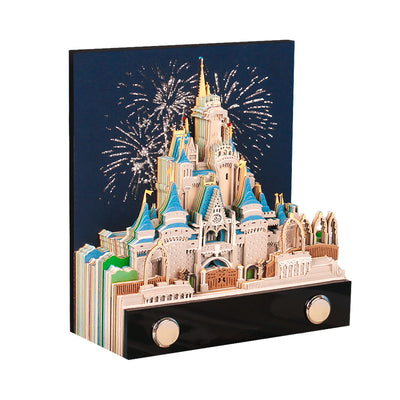 Modelo de Castillo de Cuento de Hadas - Arte en Papel 3D Tallado - Image 5