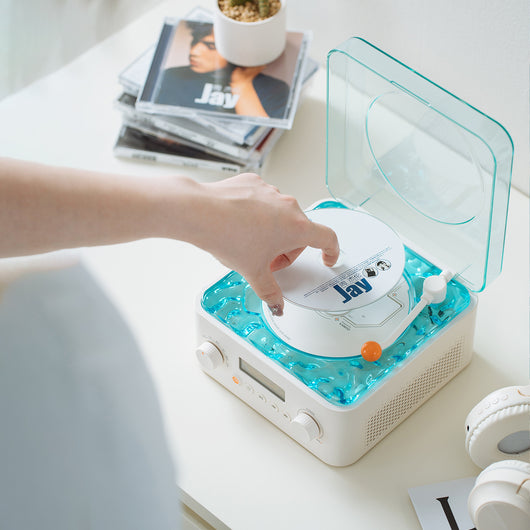 Equipo de Audio Retro All-in-One con Bluetooth, Reproductor de Vinilo y Pantalla Digital - Image 2