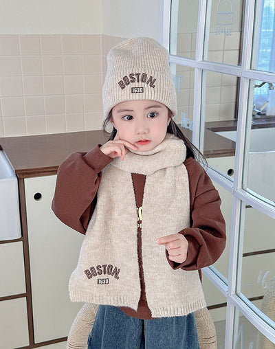 Conjunto de Gorro y Bufanda para Niños - 2 Piezas Bordado para Otoño e Invierno - Image 14