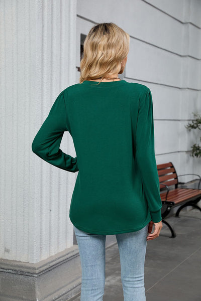 Blusa Suelta de Rayas con Mangas Largas para Mujer - Image 14