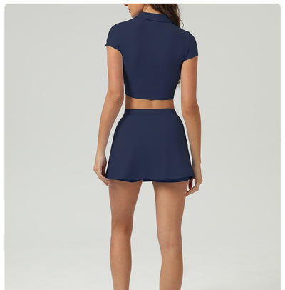 Conjunto Deportivo Mujer: Short y Falda Pantalón Anti-Transparencia - Image 18