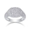 S925 Sterling Plateado Moissanite Men's Ring Hip Hop Trend No 5 Ring