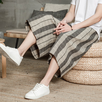 Pantalones Anchos Estilo Chino de Lino - Image 3