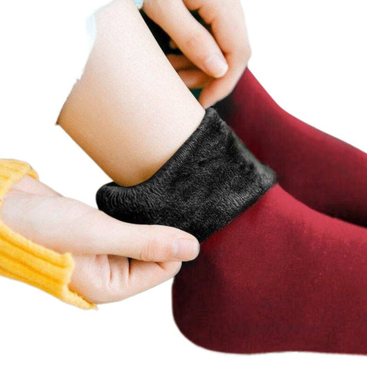Calcetines Térmicos Mujer Tubo Alto con Forro Grueso y Terciopelo - Image 20