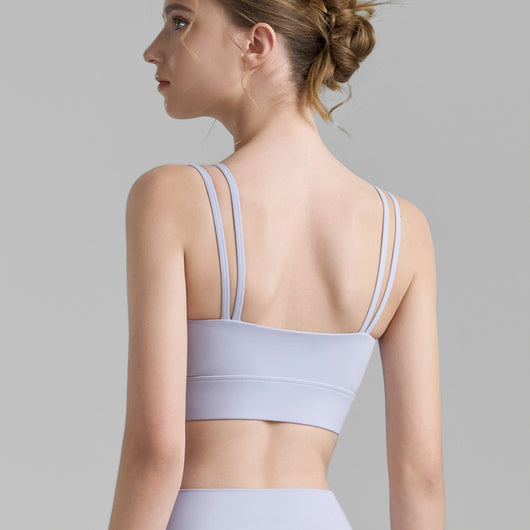 Sujetador Deportivo Mesh Plisado Backless para Fitness - Image 4