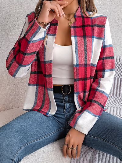 Conjunto de Tweed a Cuadros Manga Larga para Mujer - Image 36