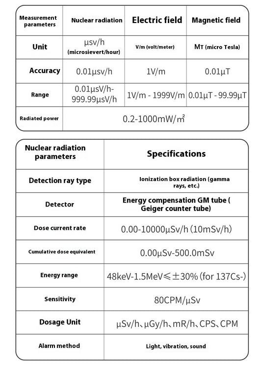 Detector de Radiación Nuclear con Alarma Geiger - Dosímetro Profesional - Image 7