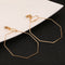 Simple Business Earrings With Geometric Elements For Women Dorado