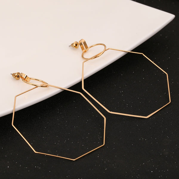 Aretes de Negocio Minimalistas con Elementos Geométricos para Mujer - Image 4