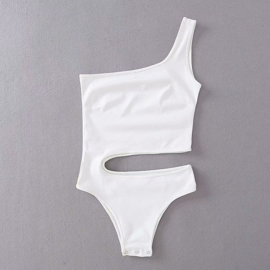 Traje de Baño Asimétrico Cropped con Espalda Descubierta - Image 16
