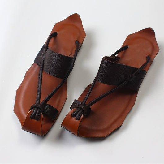 Sandalias y Pantuflas Literarias de Cuero Artesanal Talla Grande - Image 6