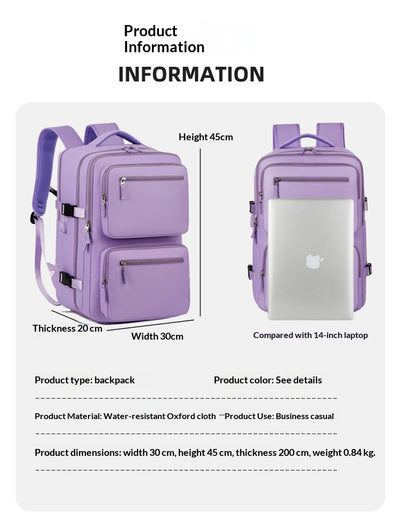 Mochila Ejecutiva de Gran Capacidad con Compartimentos Secos y Húmedos - Image 11