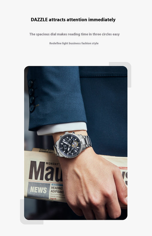 Reloj Deportivo Multifuncional Hombre con Diseño Calado - Image 15