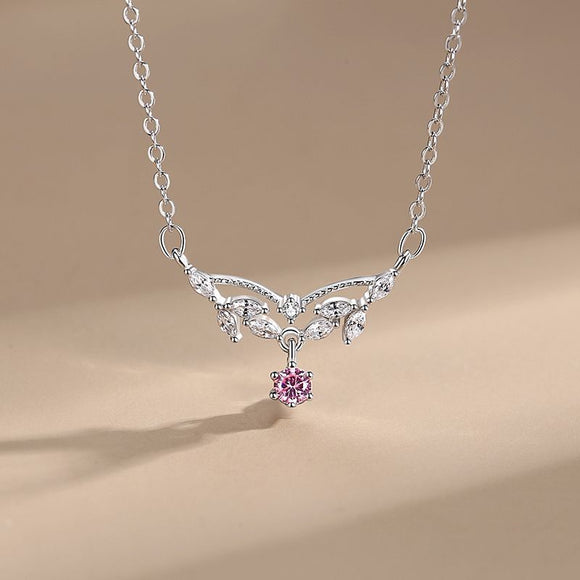 Collar de Plata Esterlina 925 con Diamante de Circonio
