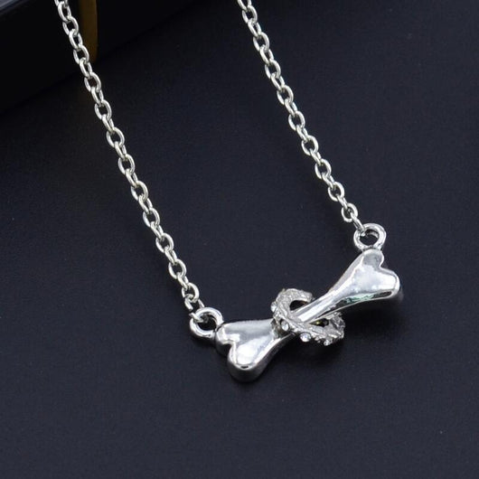 Collar con Dije de Hueso para Perro Adornado con Diamantes - Image 5
