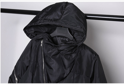 Chaqueta Acolchada Hombre con Cierre Oblicuo - Abrigo Grueso Cálido Algodón - Image 11