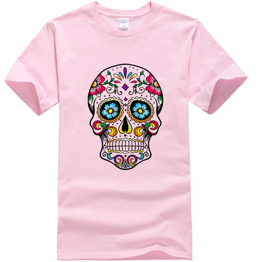 Camiseta Casual Estampado Calavera Manga Corta - Image 6