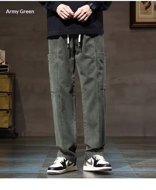 Pantalones Hombre Estilo Americano - Corte Recto y Ancho Moderno - Image 13