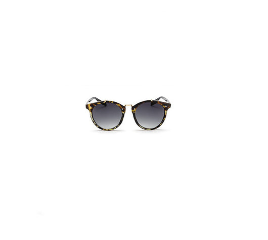Black round sunglasses with silver mirrored lenses and gold-tone bridge and accents on a white background. - Image 12