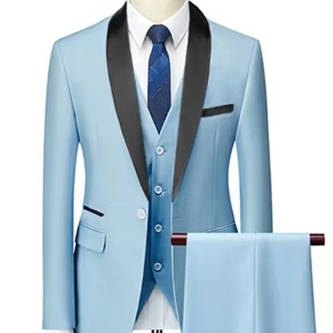 Traje de Tres Piezas para Hombre - Conjunto Elegante para Novio y Eventos Formales - Image 10
