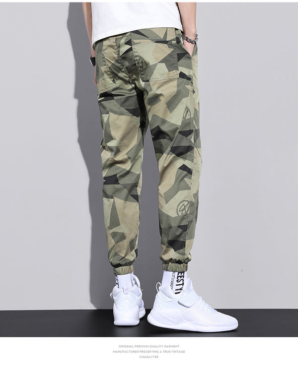 Pantalones Overol Camuflaje Hombre Estilo Urbano Corte Relajado