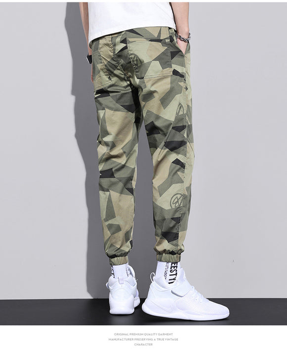 Pantalones Overol Camuflaje Hombre Estilo Urbano Corte Relajado