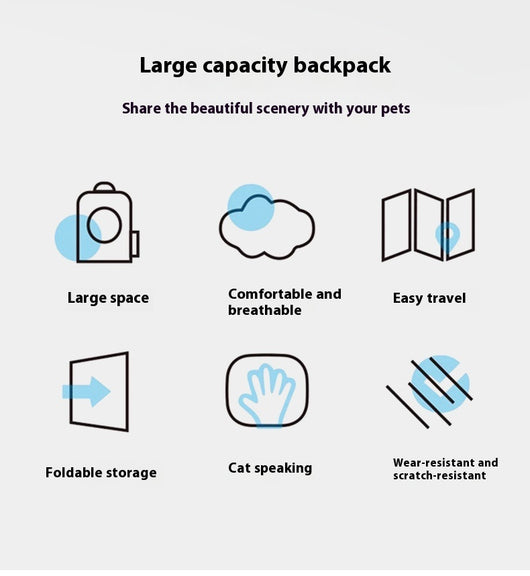 Mochila Transportadora Plegable para Mascotas - Gran Capacidad para Gatos y Perros - Image 26