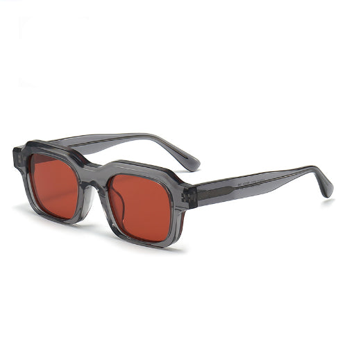 Gafas de Sol Acetato Grueso con Degradado de Color y Costuras Decorativas - Image 10