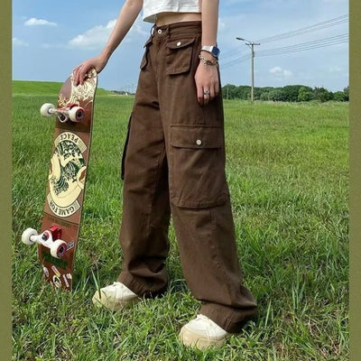 Pantalones Casuales Multibolsillos Estilo Industrial - Image 13