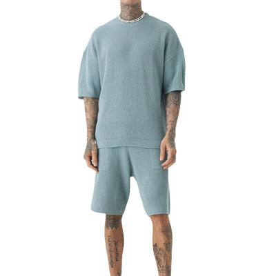 Conjunto Casual Hombre Bermuda y Playera Cuello Redondo Manga Corta - Image 5