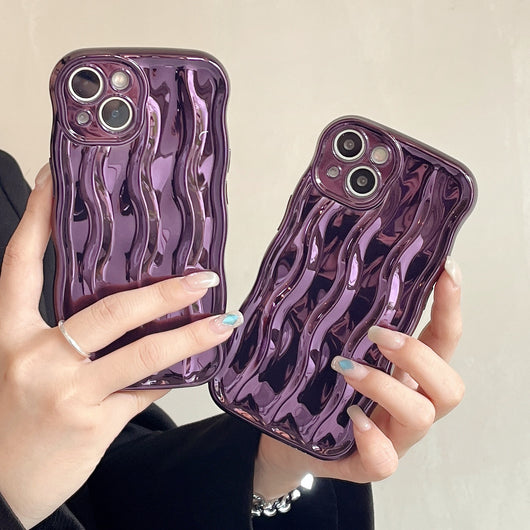 Funda para Teléfono con Efecto Ondas de Agua - Colores Sólidos - Image 16