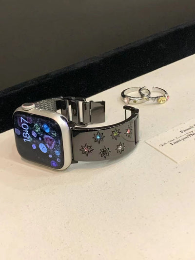Pulsera Asterismo con Cristales Multicolor y Detalles Metálicos - Image 18